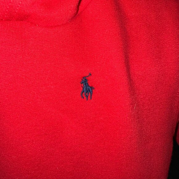 Ralph Lauren Toddler Girl Red Hoodie Dress with Plaid Skirt (2T) - Picture 6 of 6